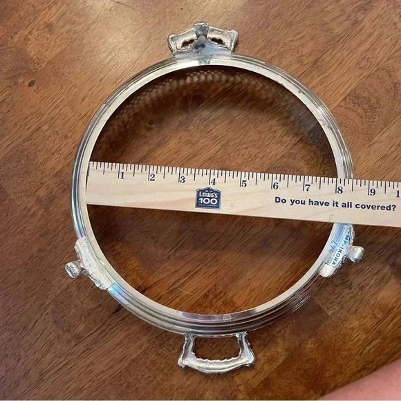 Vintage WMF - IKORA 10 Inch Metal Serving Dish Stand, Stand Only Silver Tone - Picture 8 of 8